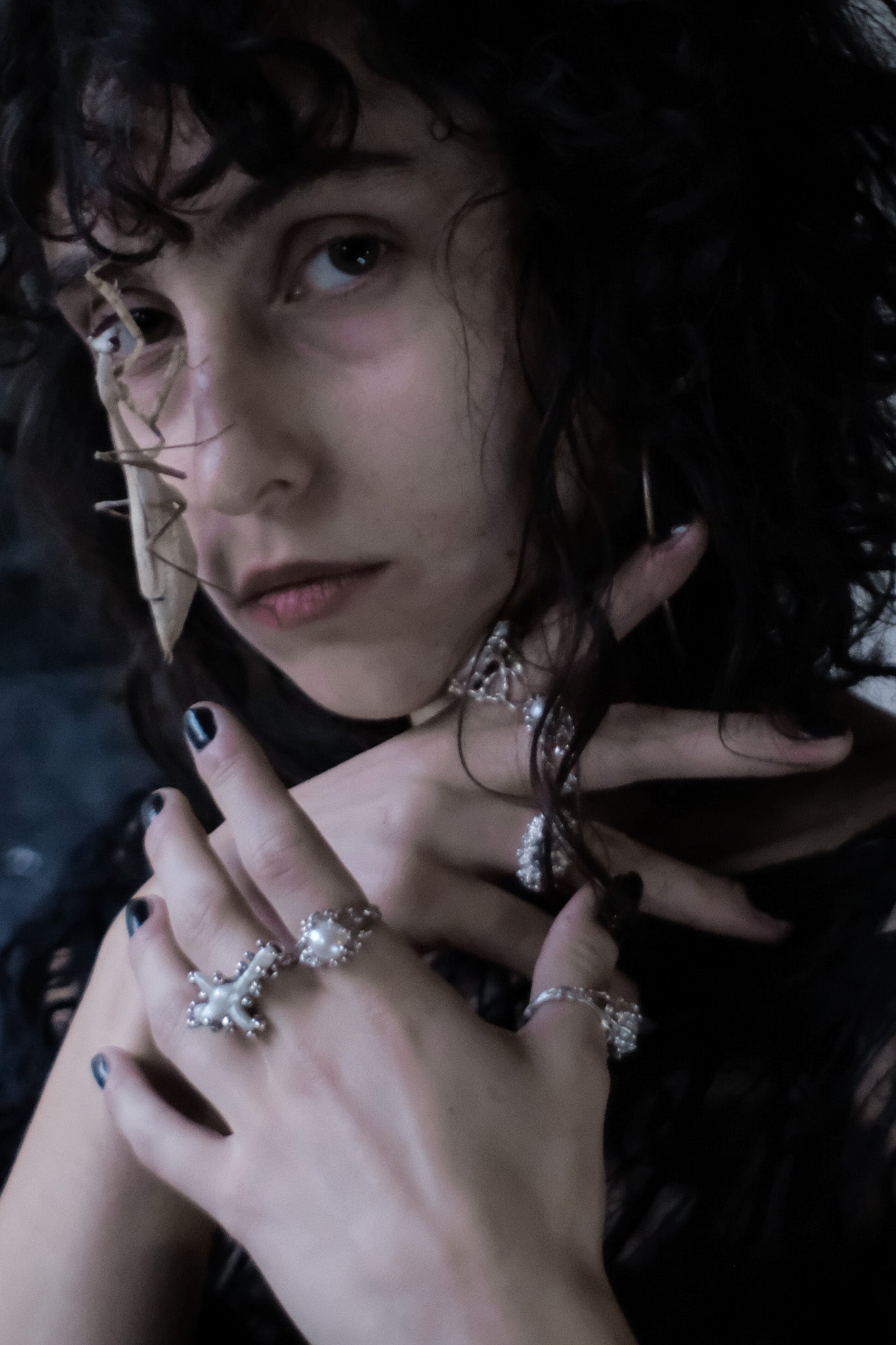 RUSALKA | SREBRNY PIERŚCIONEK Z PERŁĄ.