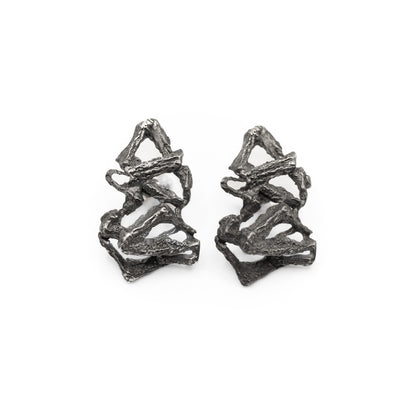 BLACK FROG PAWS| SREBRNE KOLCZYKI