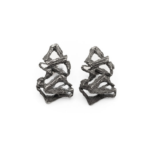 BLACK FROG PAWS| SREBRNE KOLCZYKI