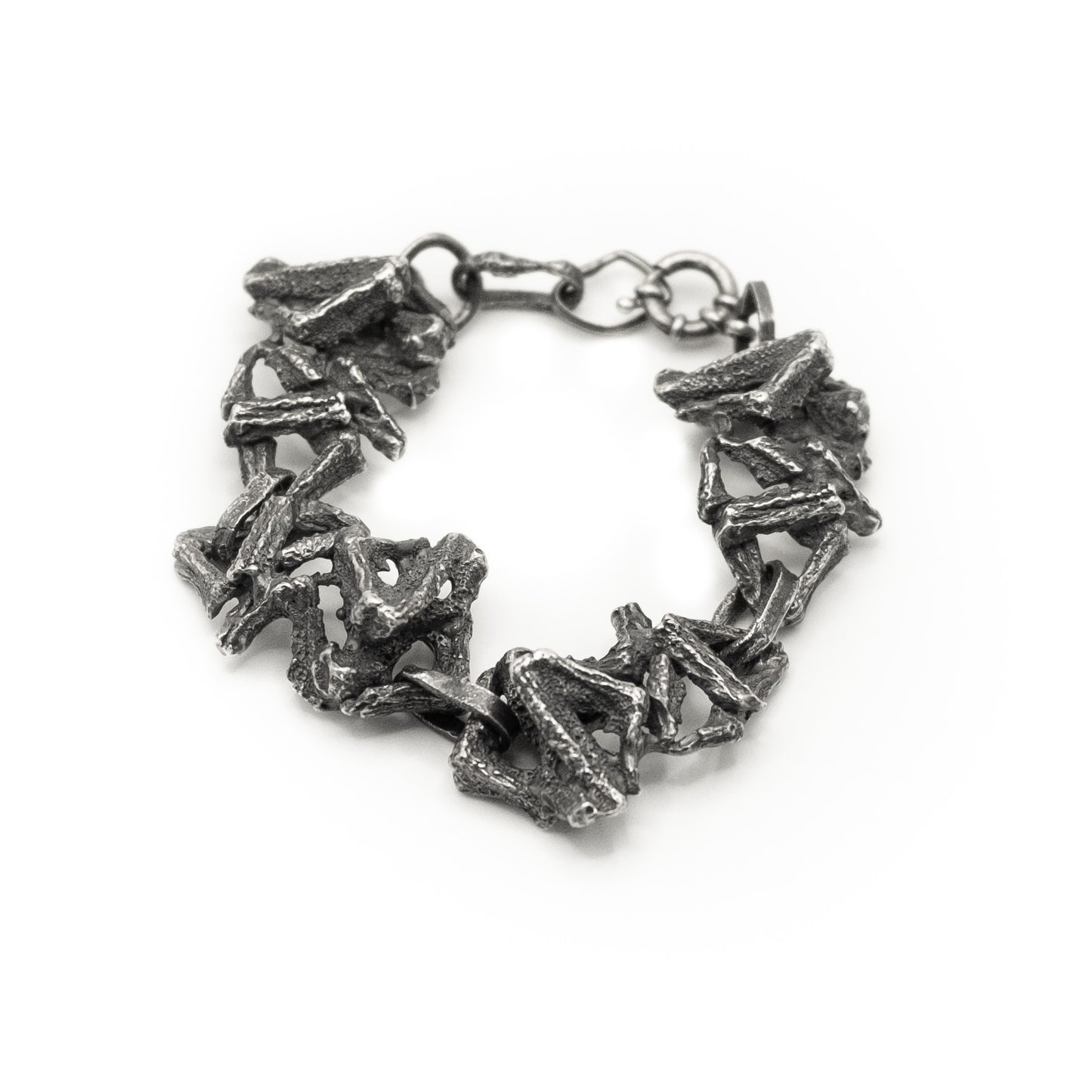 BLACK FROG PAWS | MASYWNA BRANSOLETA ZE SREBRA