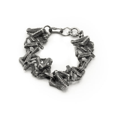 BLACK FROG PAWS | MASSIVE SILVER BRACELET